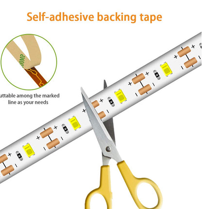 2M LED Strip Light Warm White Waterproof
