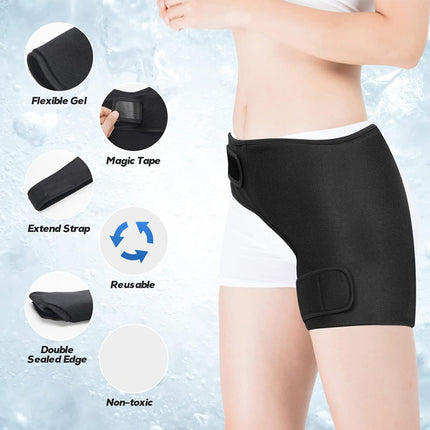 Knee Shoulder Hip Ice Pack Wrap for Hot/Cold Therapy
