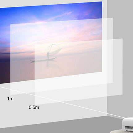 Clear screen protector on a television displaying a scenic image with measurement labels.