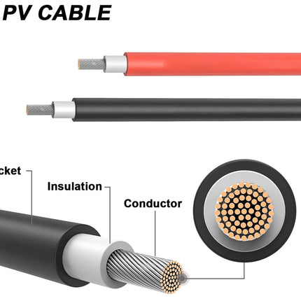 Solar Cable with MC4 Connectors