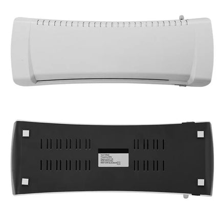 A white document feeder or scanner shown from the top and bottom views against a plain white background.
