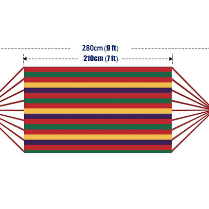 Portable Hammock Canvas Camping Double Outdoor Garden Hammock 200kg 2 Person