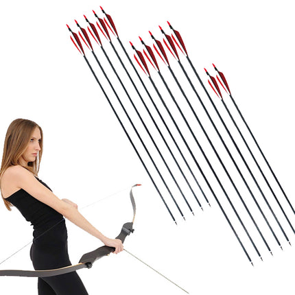 Woman with a bow and arrows on a white background