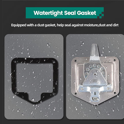 Waterproof gasket with text on a dark background
