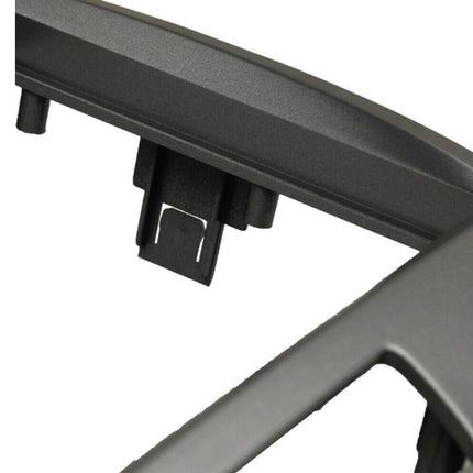 Close-up of a car roof rack on a white background