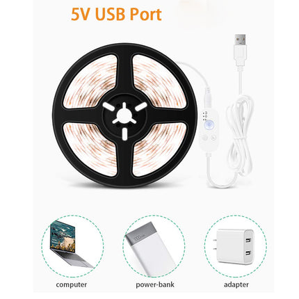 2M LED Strip Light Warm White Waterproof