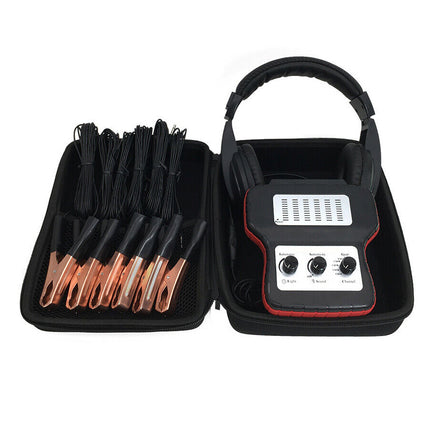 Electrode holder with electrodes and control panel on a white background