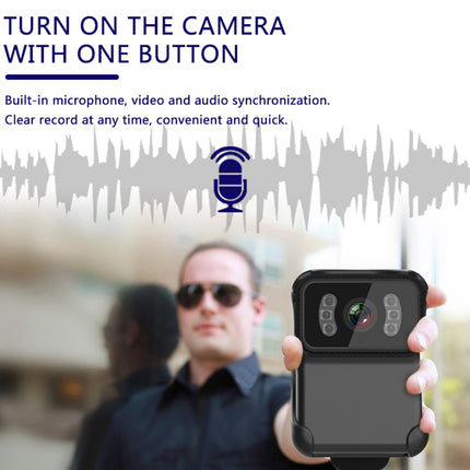 Body Worn Camera 1080P - WiFi Night Vision Waterproof| Rechargeable 150° Wide Angle Audio Loop Recording App Control