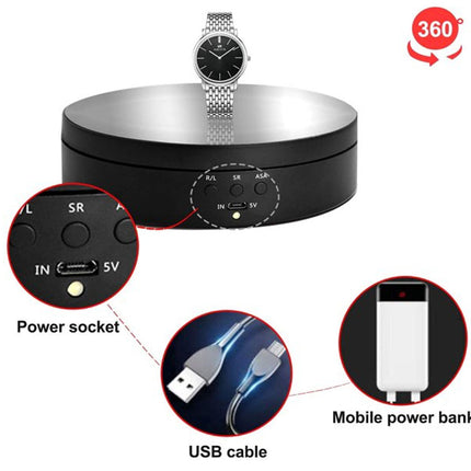Electric Rotating Turntable Display for Jewelry, Watches