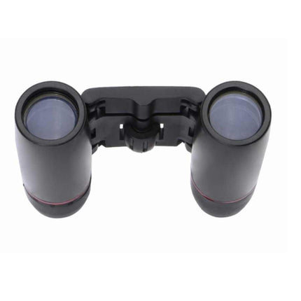 Black binoculars on a white background
