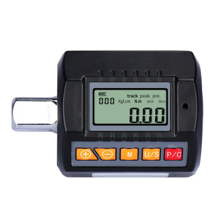 Digital force gauge with a digital display on a white background