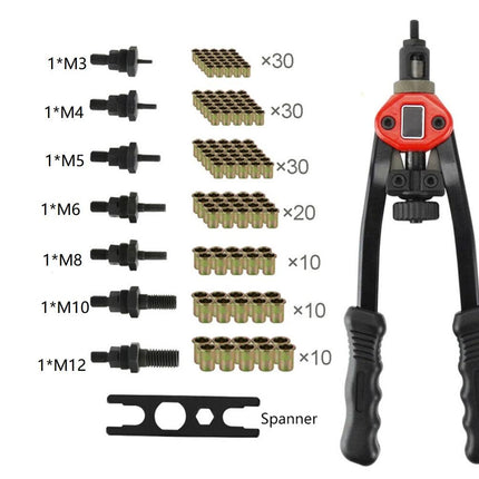Bushing puller tool with various bushings on a white background