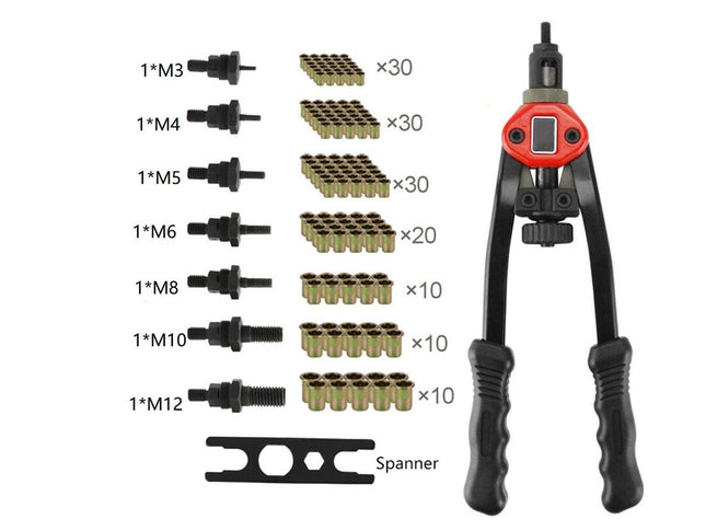 Bushing puller tool with various bushings on a white background