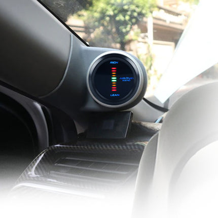 Car air freshener with digital display inside a vehicle