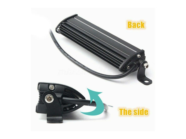 Black electronic component with text indicating 'Back' and 'The side' on a white background