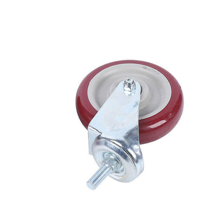 Red wheel with a white hub on a white background