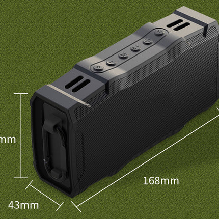 Magnetic Golf Bluetooth Speaker - IP67 Waterproof with TWS Stereo | 30W Portable Sound with 36H Playtime Built-in Torch & Bike Mount Black
