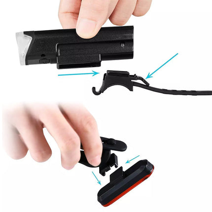 Rechargeable Bike Lights Front & Rear | NZ Sale