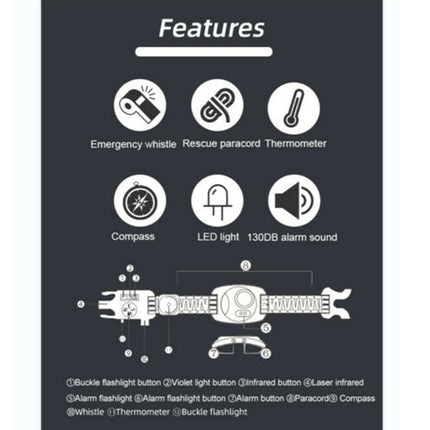 Emergency Survival Kit Bracelet | NZ Sale