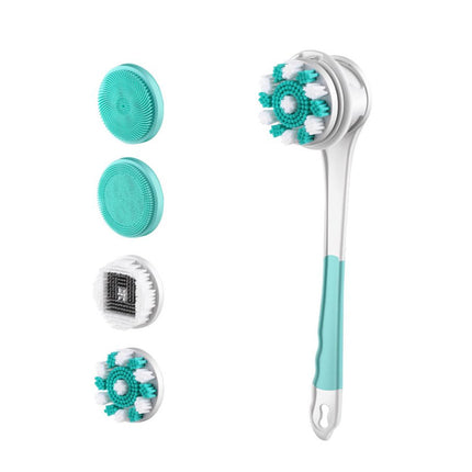 Gentle cleaning brush with multiple heads on a white background