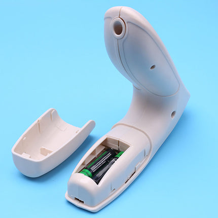 Shaver with a separate blade holder on a blue background