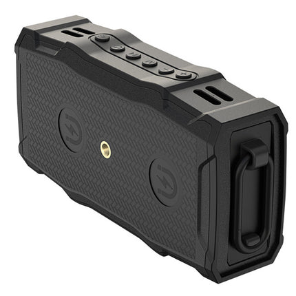 Magnetic Golf Bluetooth Speaker - IP67 Waterproof with TWS Stereo | 30W Portable Sound with 36H Playtime Built-in Torch & Bike Mount Black