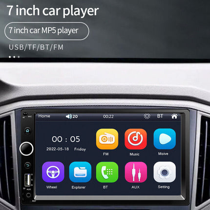 7-inch car player with touchscreen display inside a vehicle