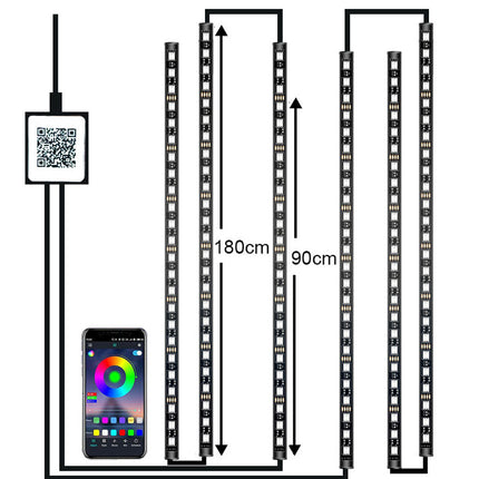 Car LED Rock Lights Underglow Kit