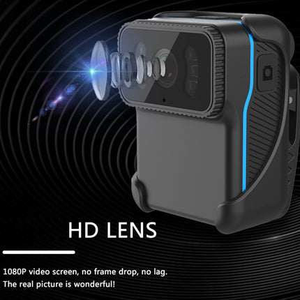 Body Worn Camera 1080P - WiFi Night Vision Waterproof| Rechargeable 150° Wide Angle Audio Loop Recording App Control